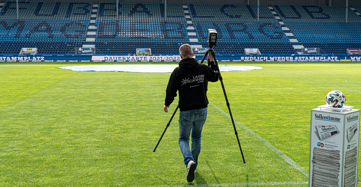 Scanning of the MDCC Arena with FARO Focus Laser Scanner