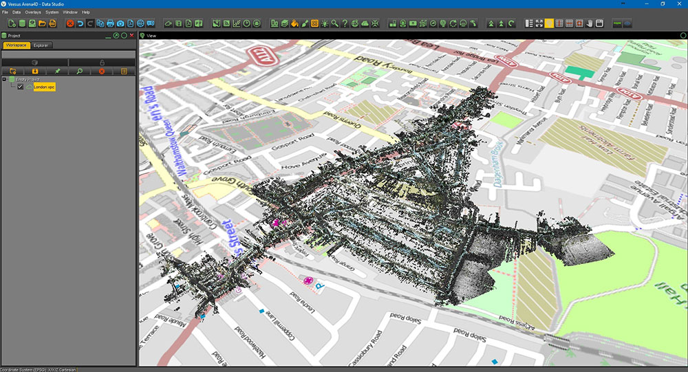GIS-Modul für Veesus Arena4D Data Studio