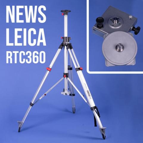 2-way Telescope Tripod with Safety Adapter for Leica RTC 360