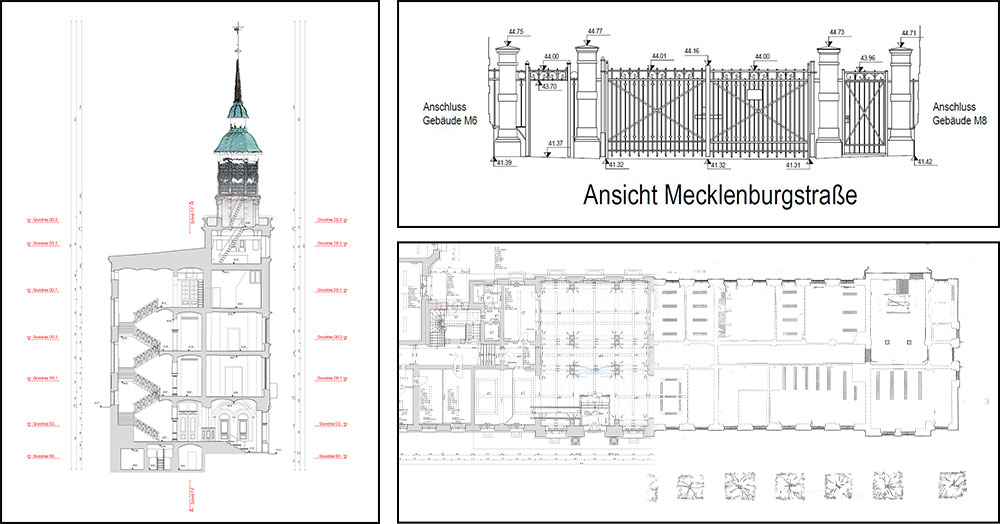 Alte Post Schwerin - Ansichten