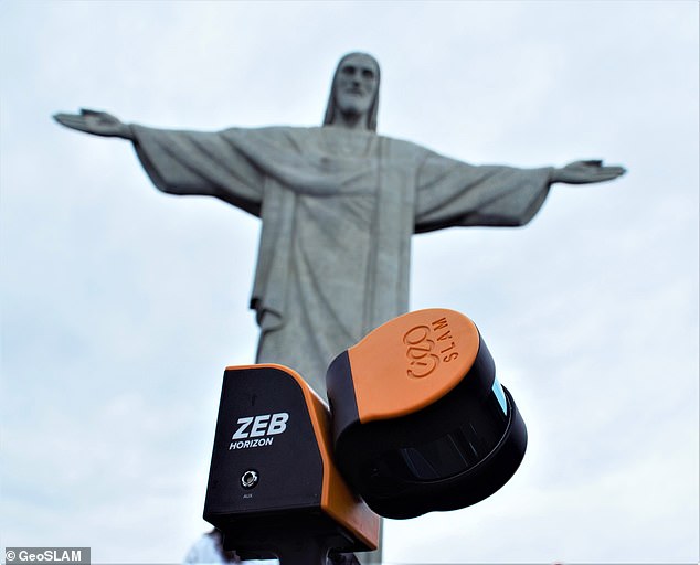 Scan der Cristo Redentor Statue mit dem GeoSLAM ZEB-Horizon Scanner