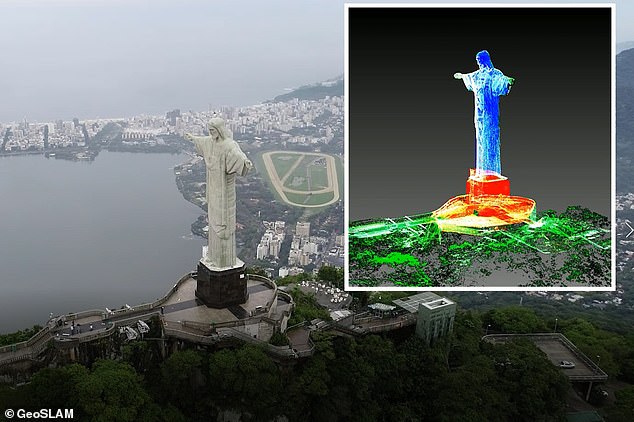 Digitales Abbild der Cristo Redentor Statue