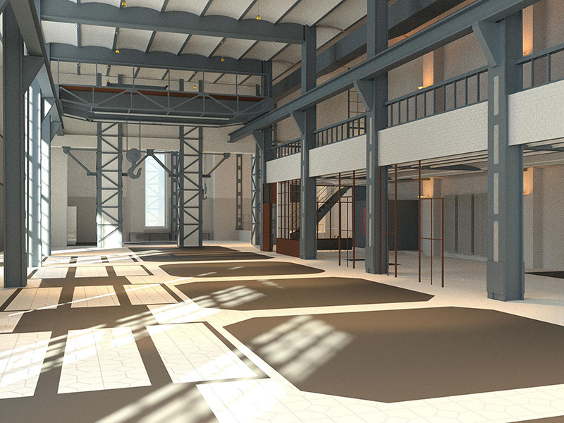 Event hall in cooperation with ewerk and adhoc engineering GmbH