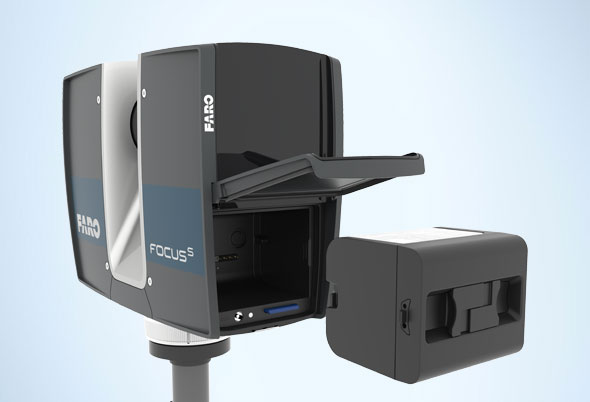 Der FARO Focus S 150 ist durch das neue IP54 Rating noch besser gegen Staub und Spritzwasser geschützt.