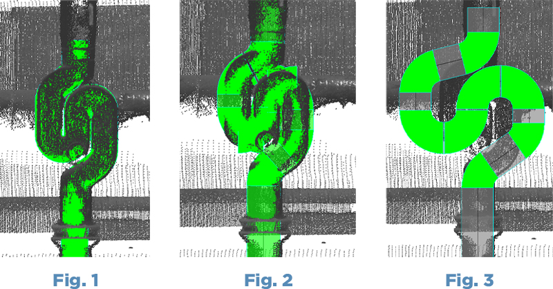 Different modeling methods using the example of a pipe bend