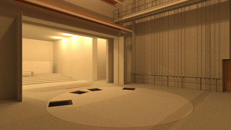 Bild: Theaterbühne 3D-Modell 1