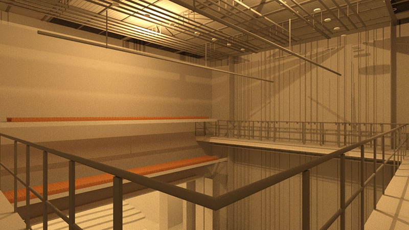 Bild: Theaterbühne 3D-Modell 3
