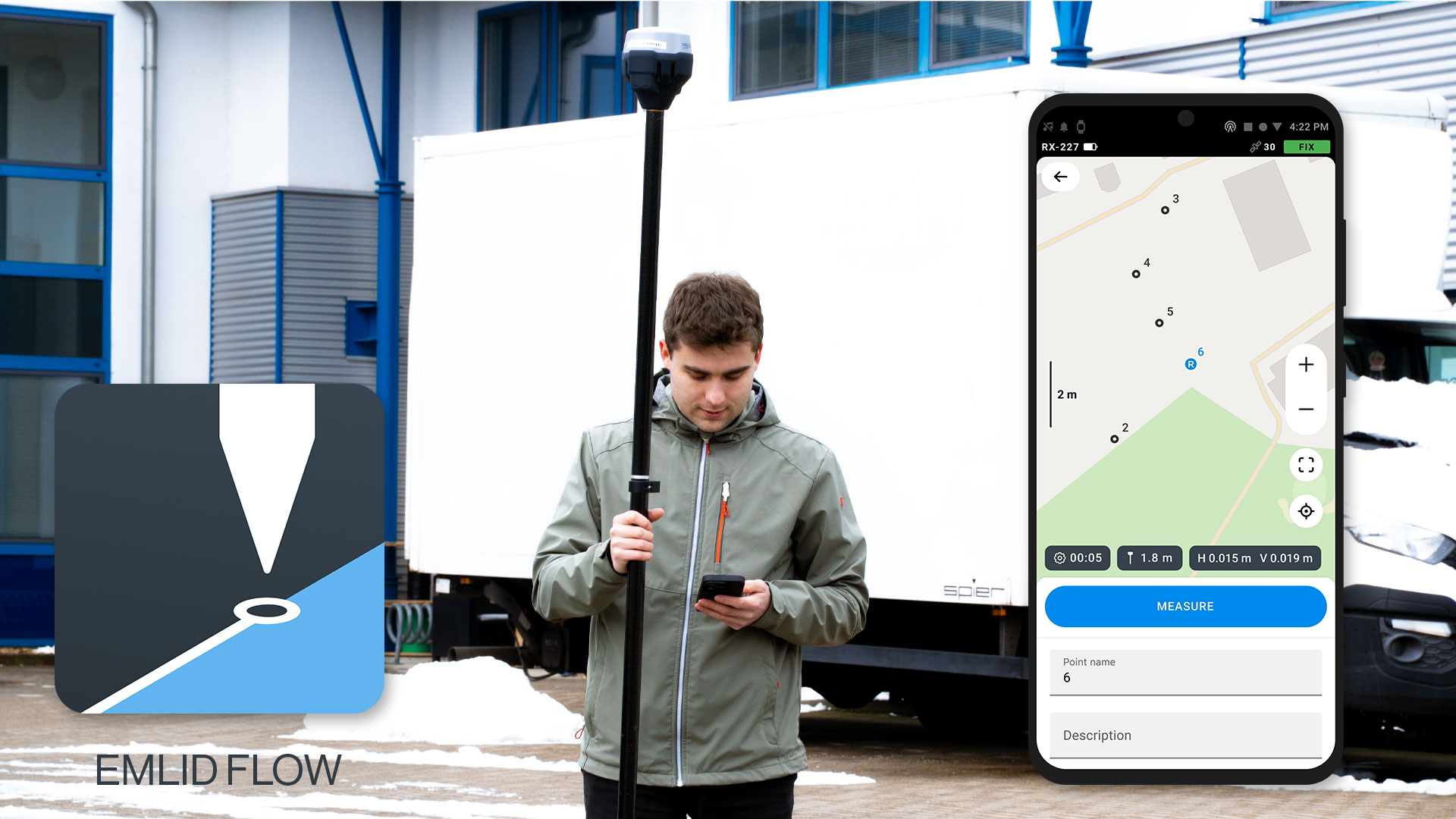 Emlid Flow Vermessung