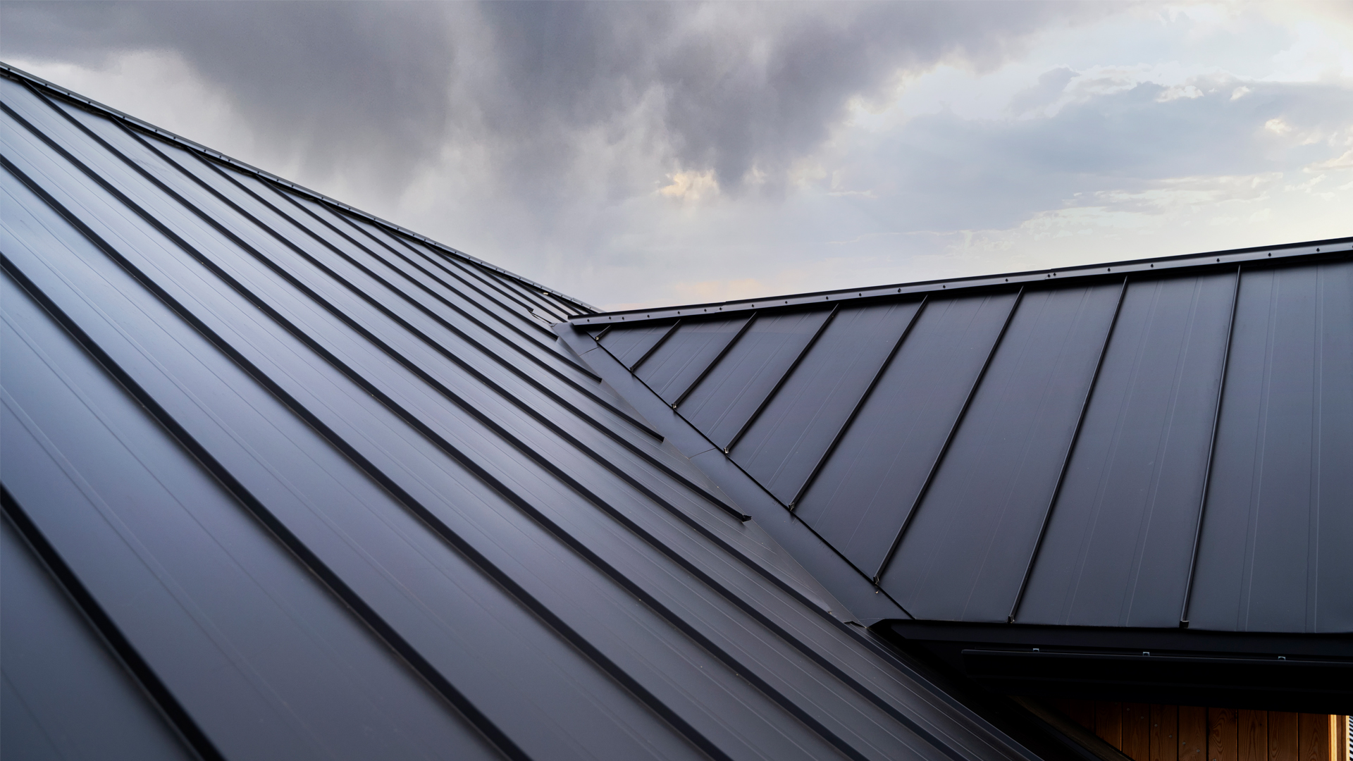 Modern flat Roof building