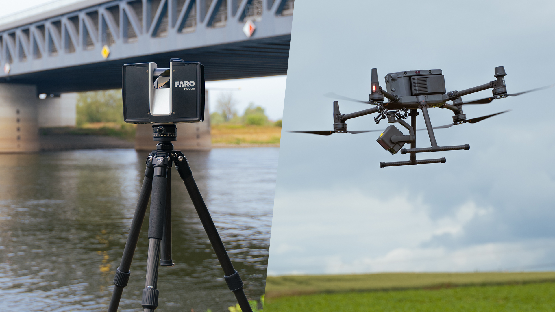 FARO Focus und DJI