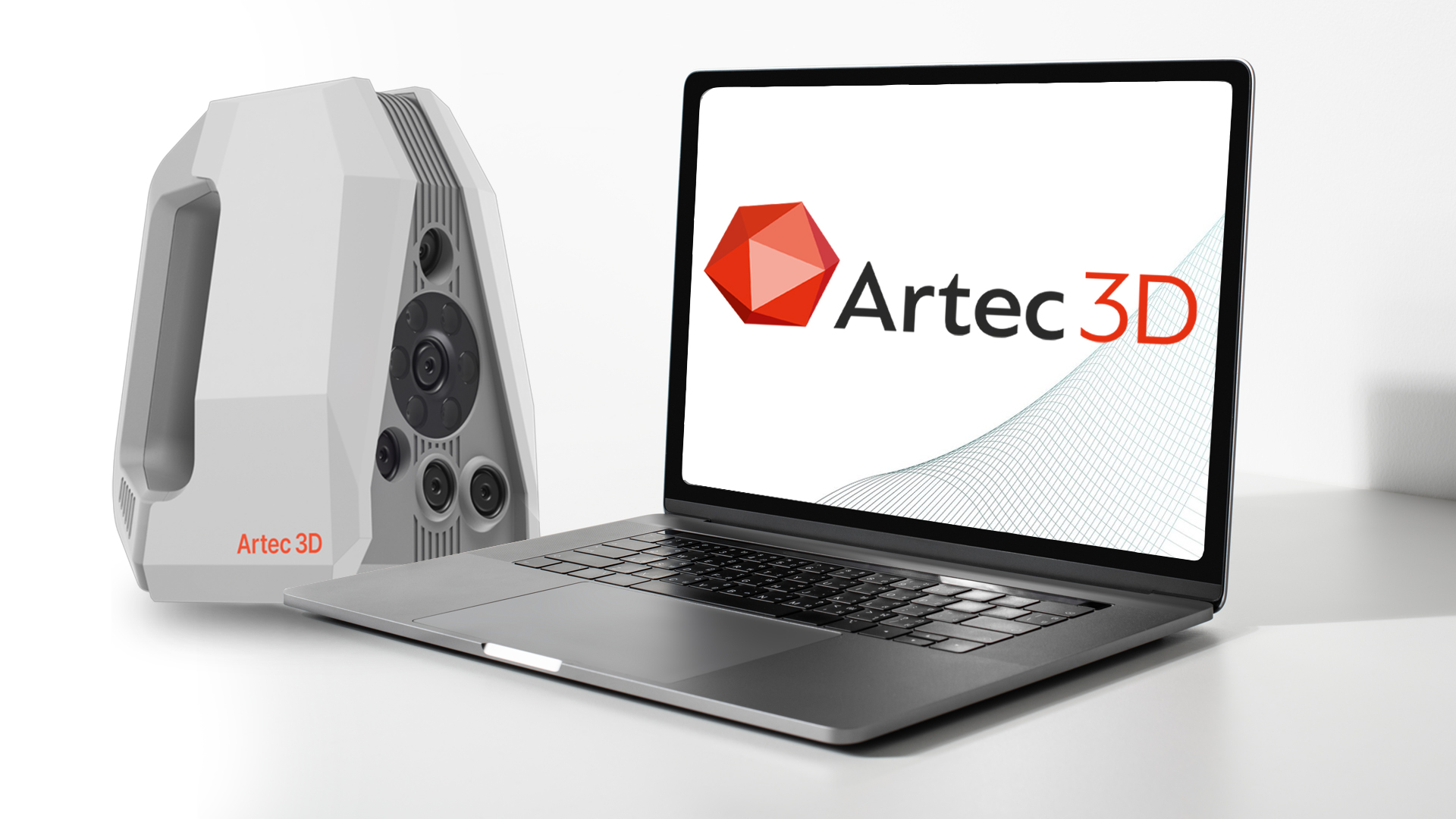 Artec Spider II Laptop Header