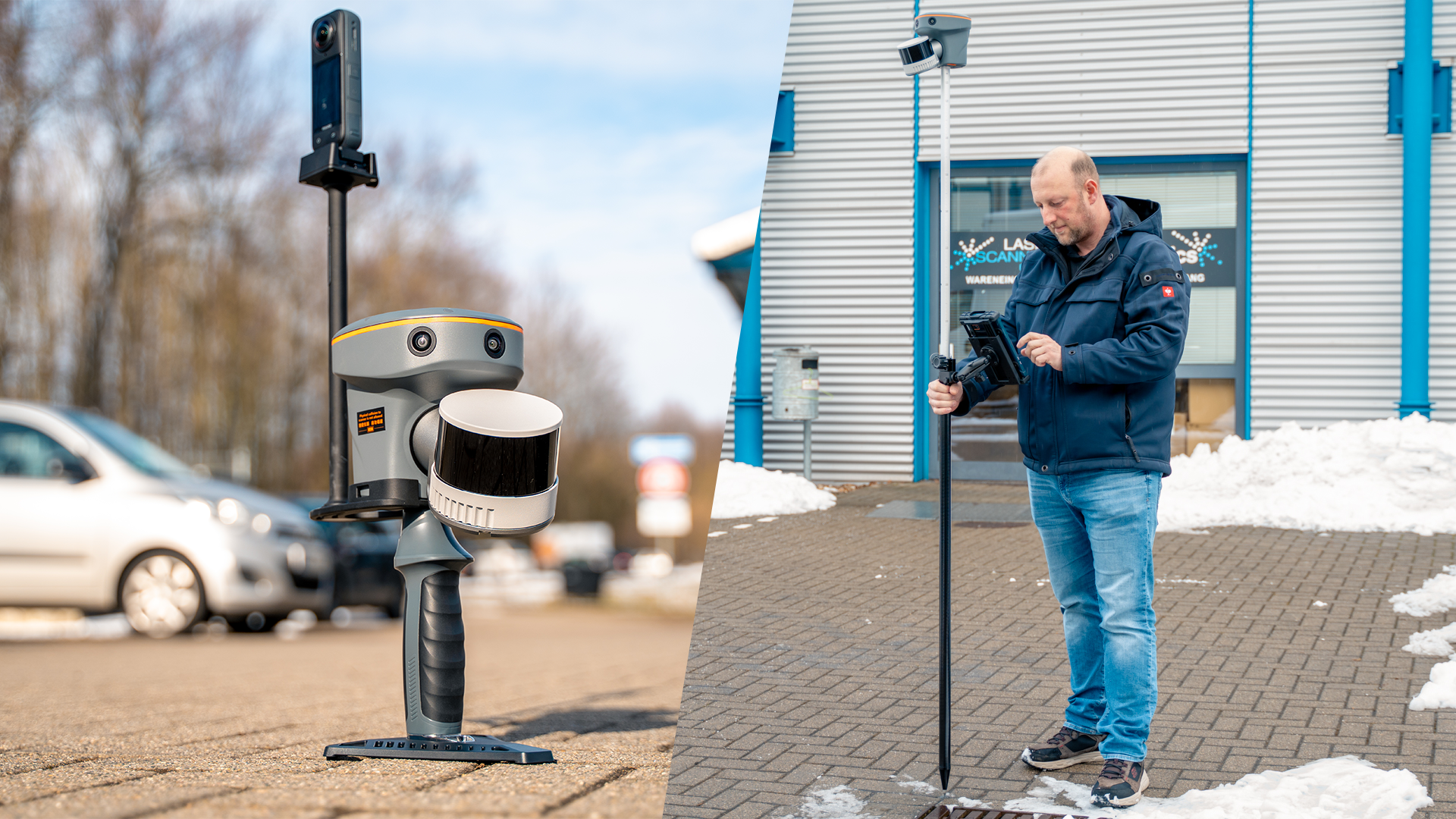 Insta360 Halterung und Lotstab für den RS10 und RS30 von CHCNAV