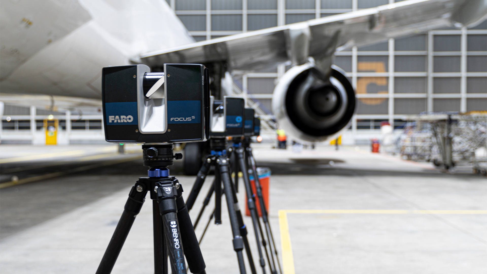 Flugzeugbau Boing 777 FARO Scanner Auflistung