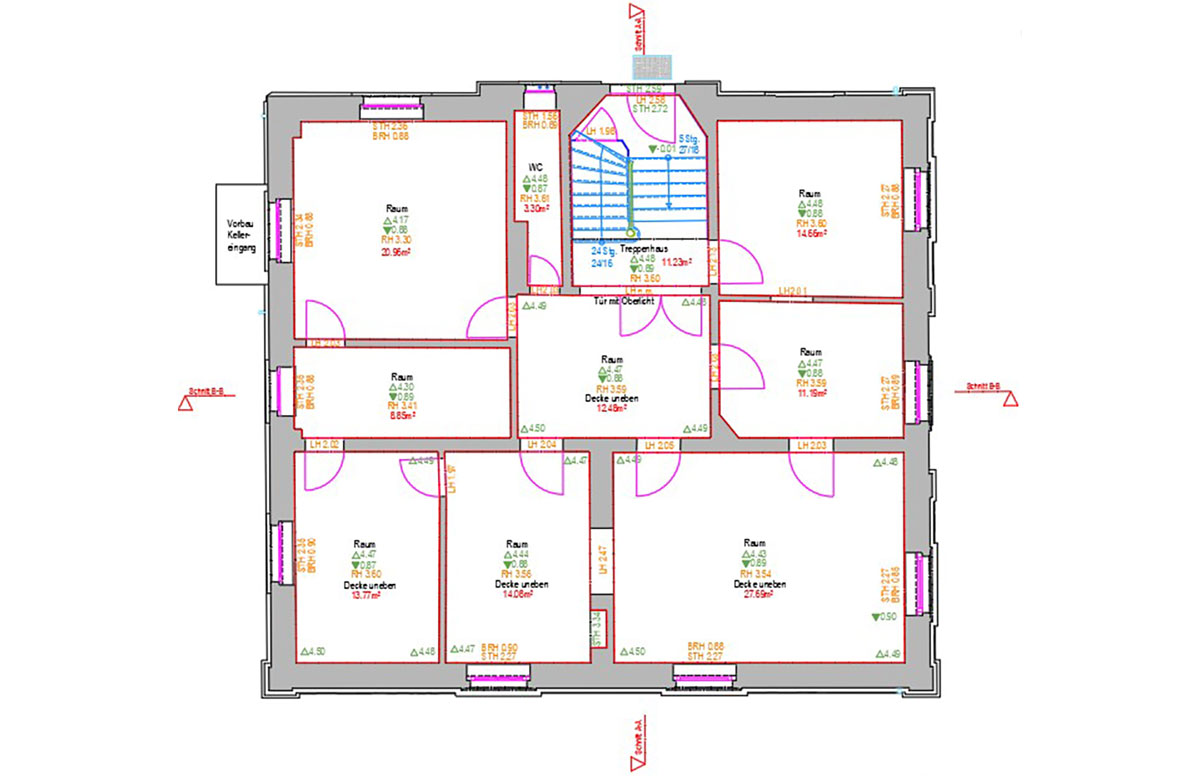 Bestandsmodellierung eines denkmalgeschützten Gebäudes in Lorsch 5