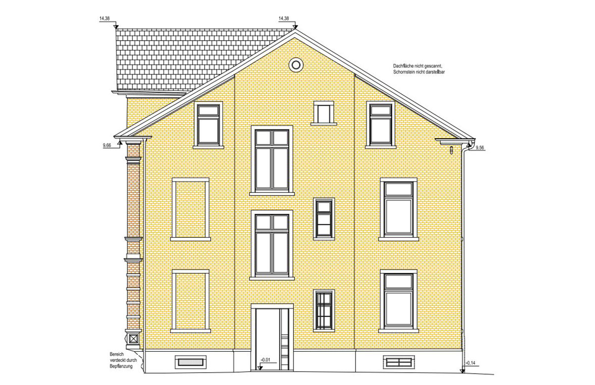 Bestandsmodellierung eines denkmalgeschützten Gebäudes in Lorsch 1