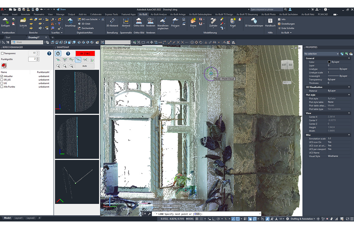 Punktwolkenbearbeitung mit FARO® As-Built™ for Autodesk AutoCAD® 1