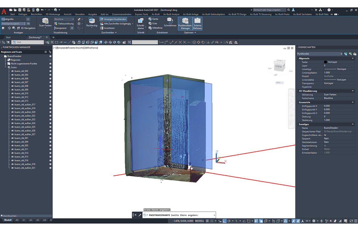 Punktwolkenbearbeitung mit Autodesk AutoCAD® 1