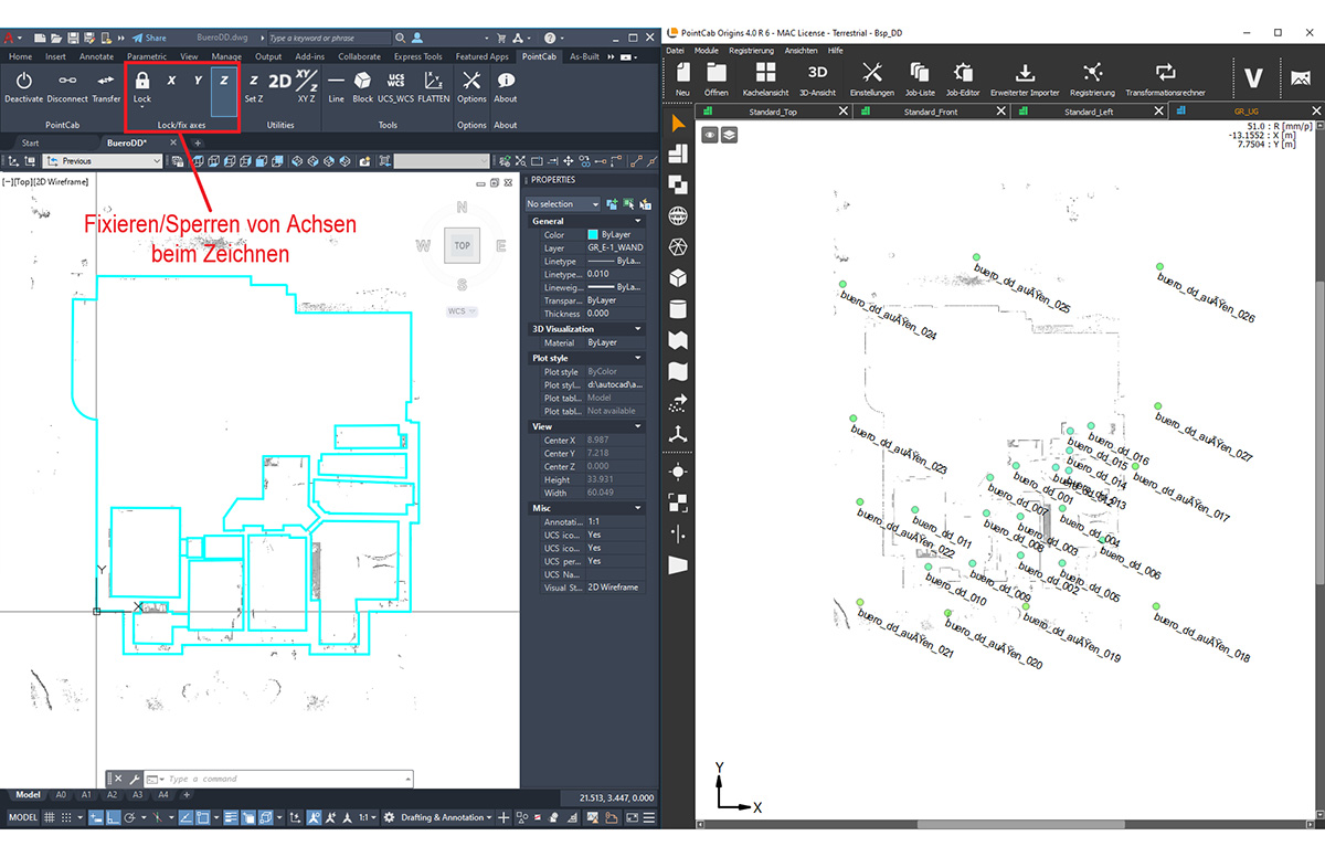 Punktwolkenbearbeitung mit dem PointCab 4AutoCAD – Plugin 3