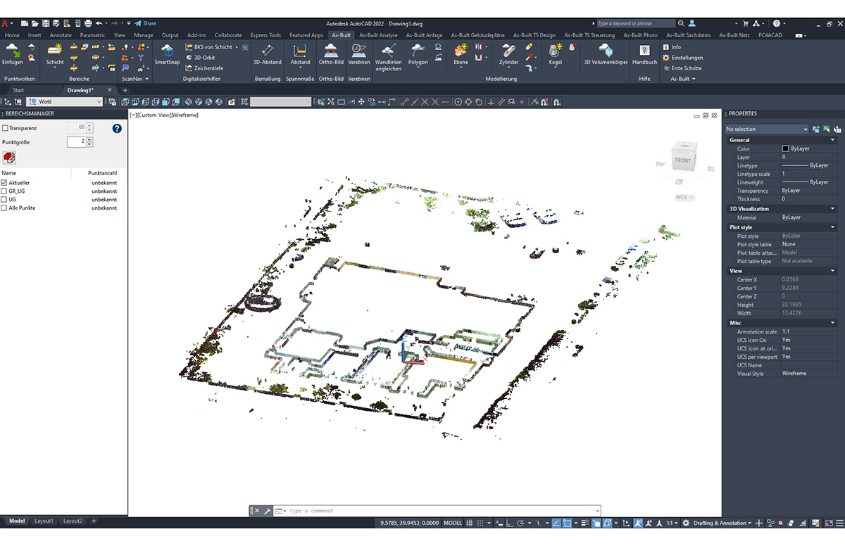 Punktwolkenbearbeitung mit FARO® As-Built™ for Autodesk AutoCAD® 5
