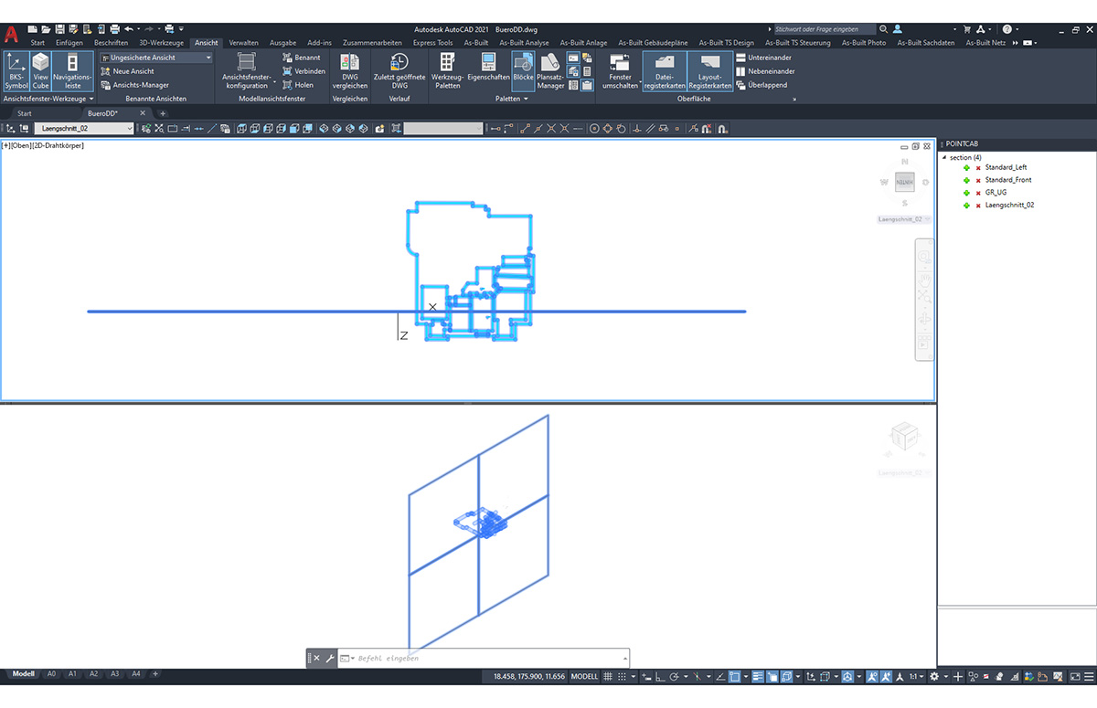 Punktwolkenbearbeitung mit dem PointCab 4AutoCAD – Plugin 5