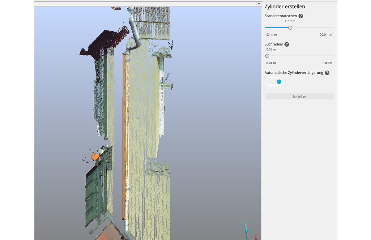 Punktwolkenbearbeitung mit dem FARO® As-Built ™ Modeler 7