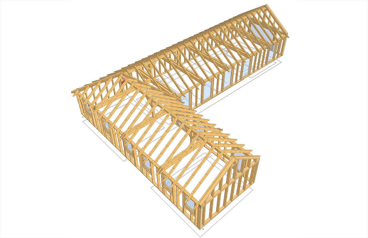 Dachstuhlsanierung einer alten Scheune 1