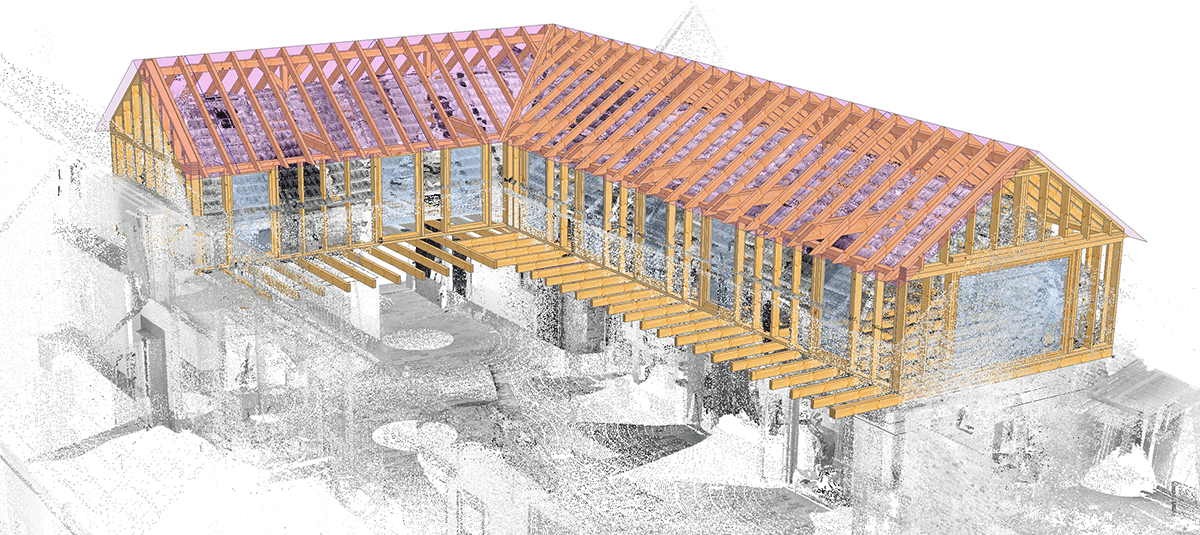 Dachstuhlsanierung einer alten Scheune Header