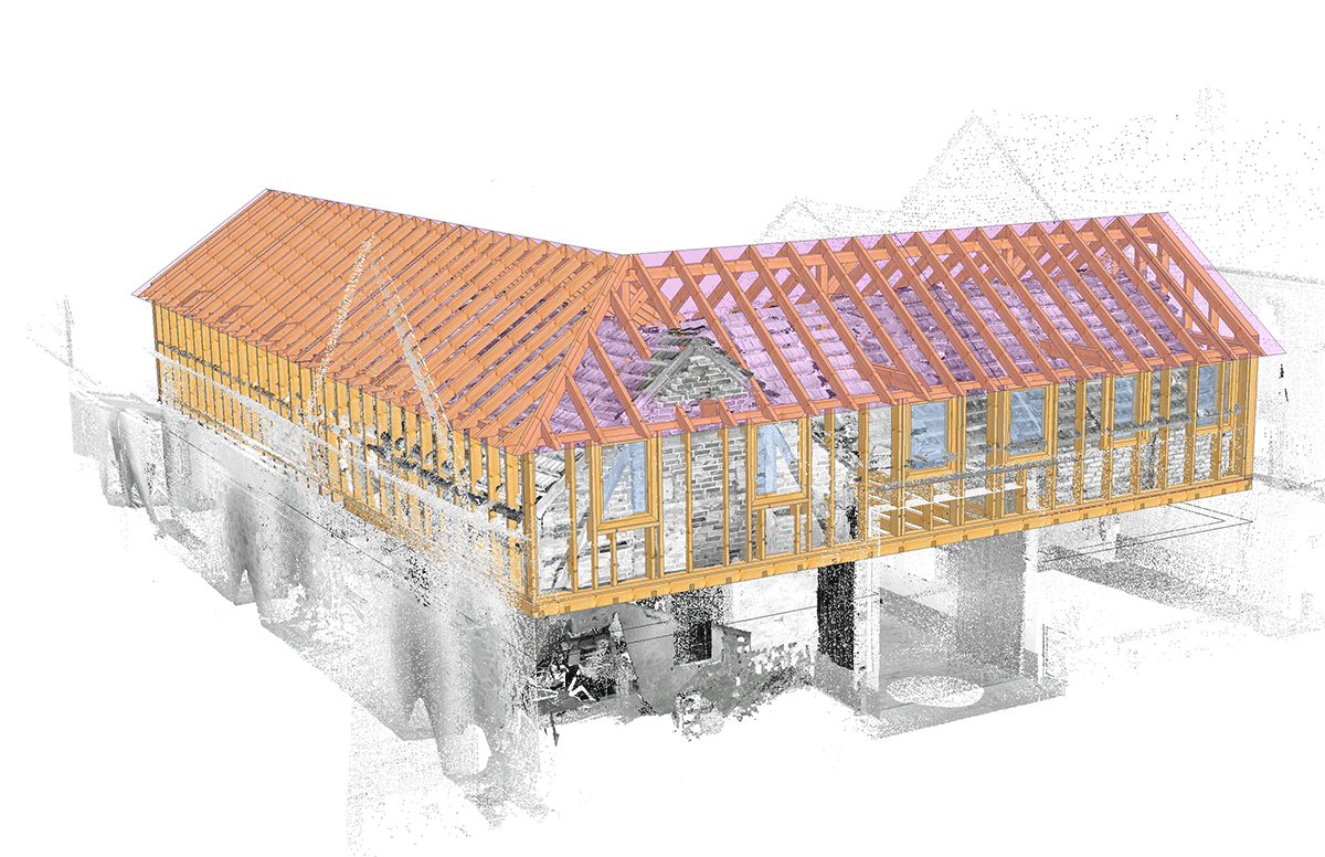Dachstuhlsanierung einer alten Scheune 2