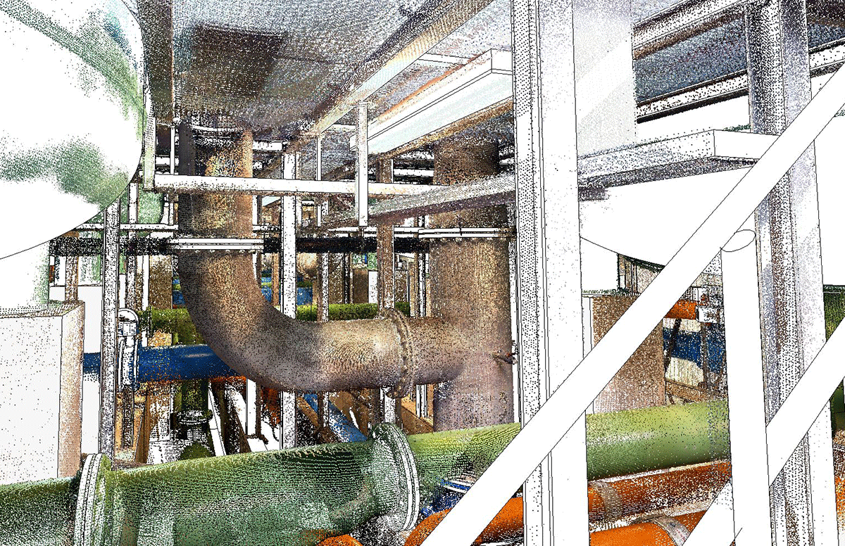 Bestandsmodellierung Wasserwerk Friedrichshafen – Druckfilterhalle 1