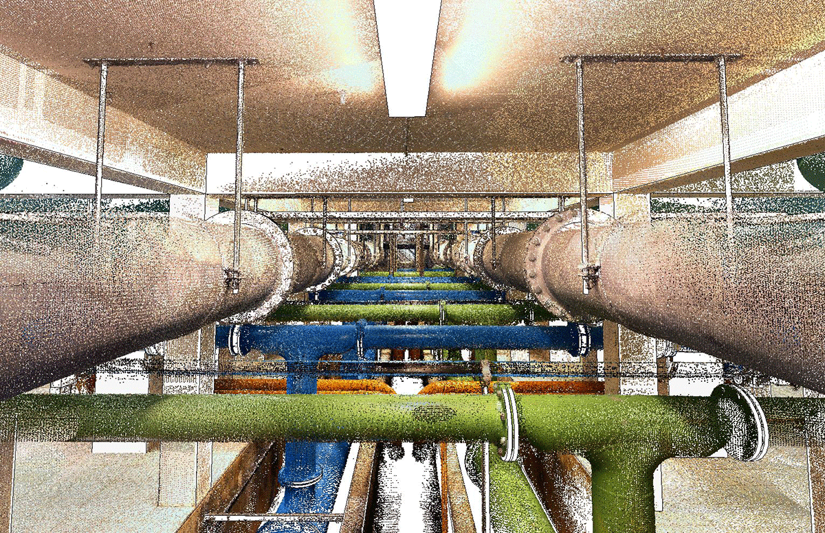 Bestandsmodellierung Wasserwerk Friedrichshafen – Druckfilterhalle 2