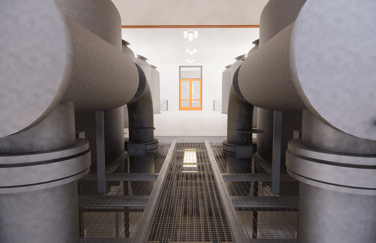 Bestandsmodellierung Wasserwerk Friedrichshafen – Druckfilterhalle 5