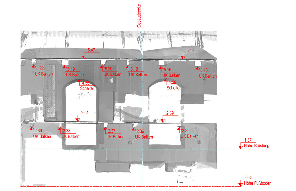 Punktwolken zur bauhistorischen Untersuchung von Kirchen 2