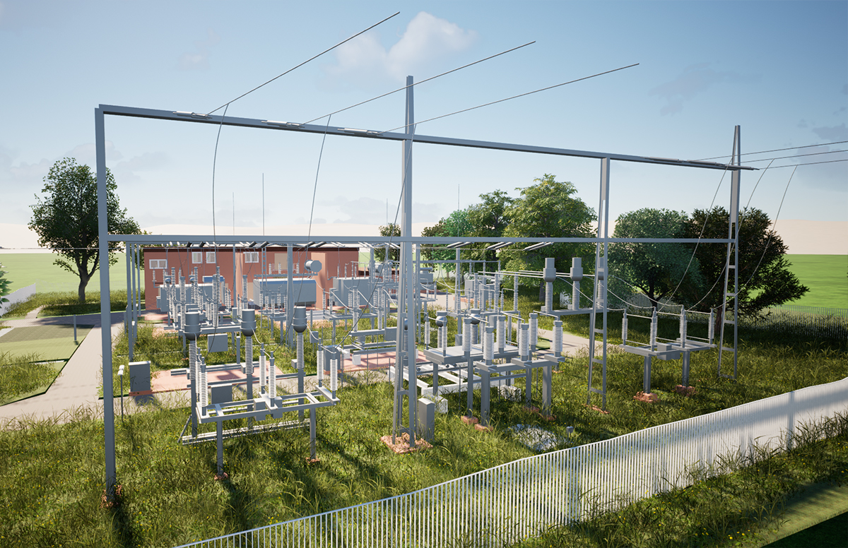 Bestandsmodellierung Umspannwerk 1