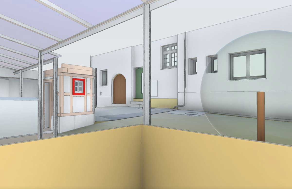 Bestandsmodellierung im Denkmalschutz – Sanierung eines Innenhofs 4