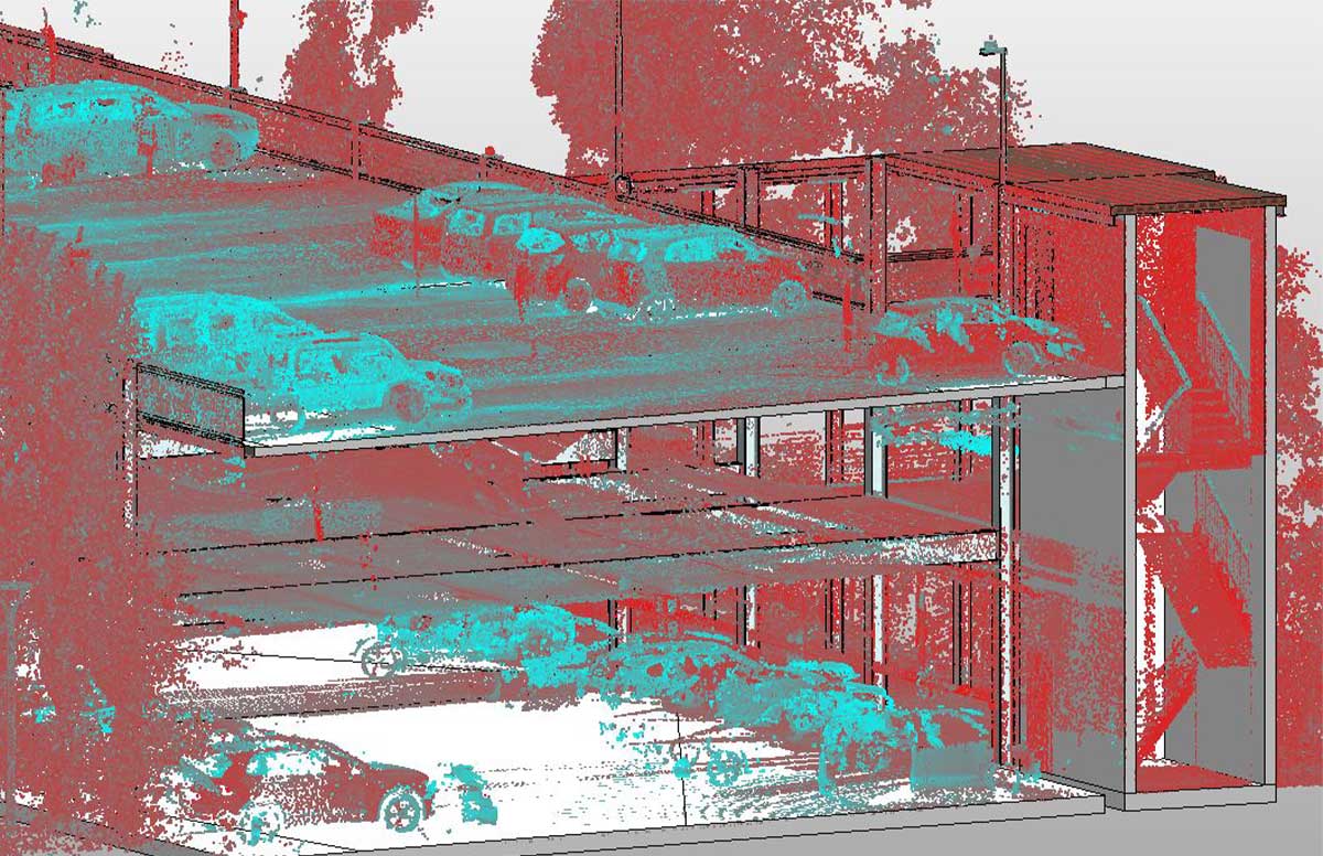Bestandsmodellierung eines Parkhauses 2