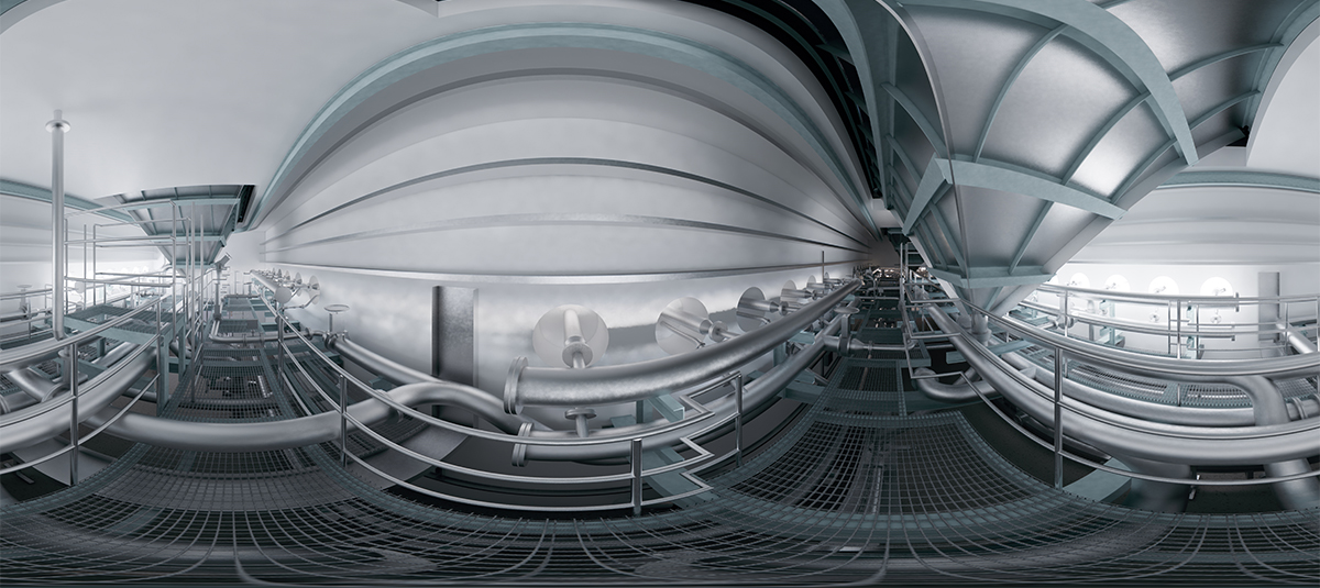 Bestandsmodellierung eines Bereiches der Kläranlage Bremen-Seehausen Header