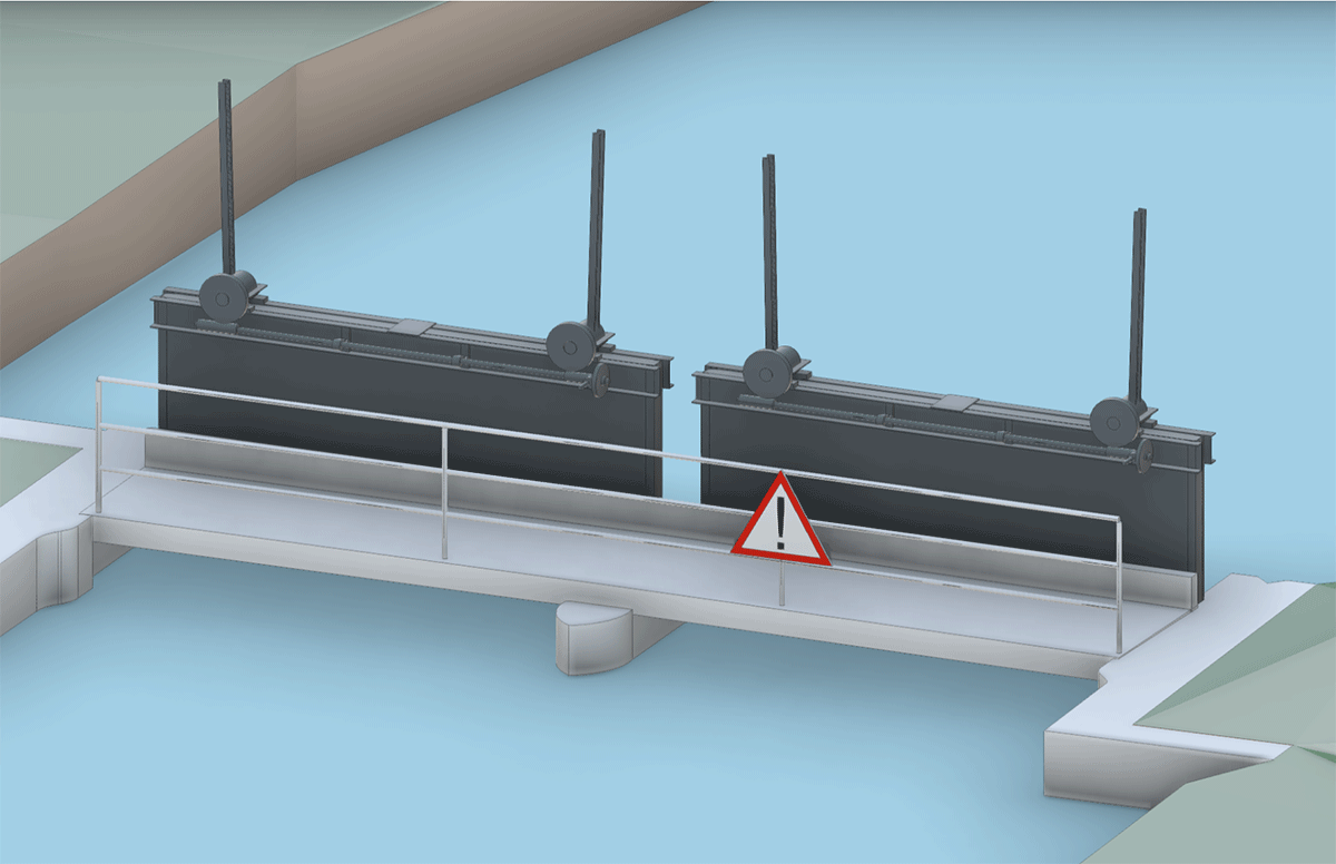 Bestandsmodellierung von Wehranlagen 3