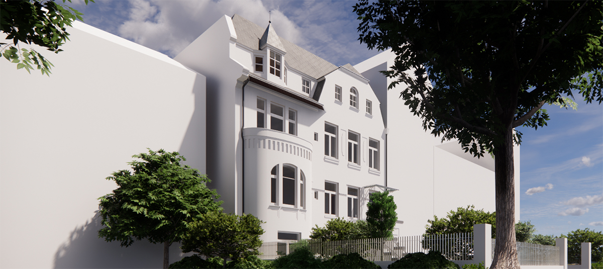 Bestandsmodellierung einer Villa Header