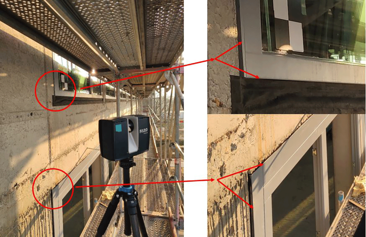 3D Laserscanning für die Fassadenmontage 3