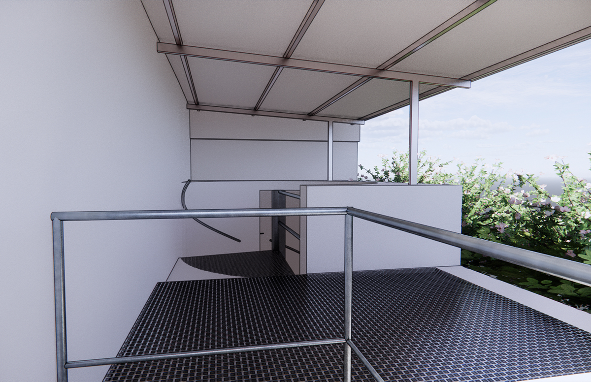 3D-Modellierung der Räumlichkeiten der Badewassertechnik einer Klosterschule 3