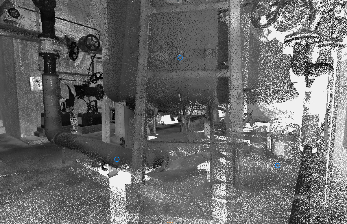 3D-Modellierung der Räumlichkeiten der Badewassertechnik einer Klosterschule 5