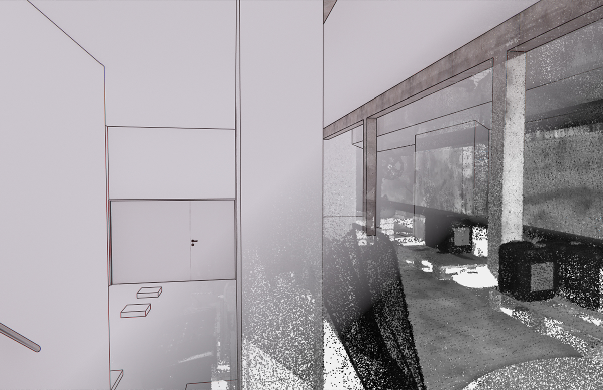 3D-Modellierung der Räumlichkeiten der Badewassertechnik einer Klosterschule 6