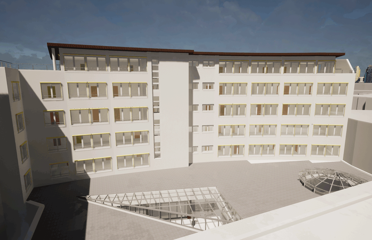 Bestandsmodellierung Doberaner Hof 1