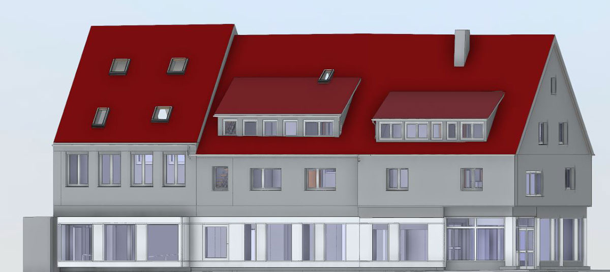 Bestandsmodellierung - Gebäudekomplex mit Stadtbibliothek Header