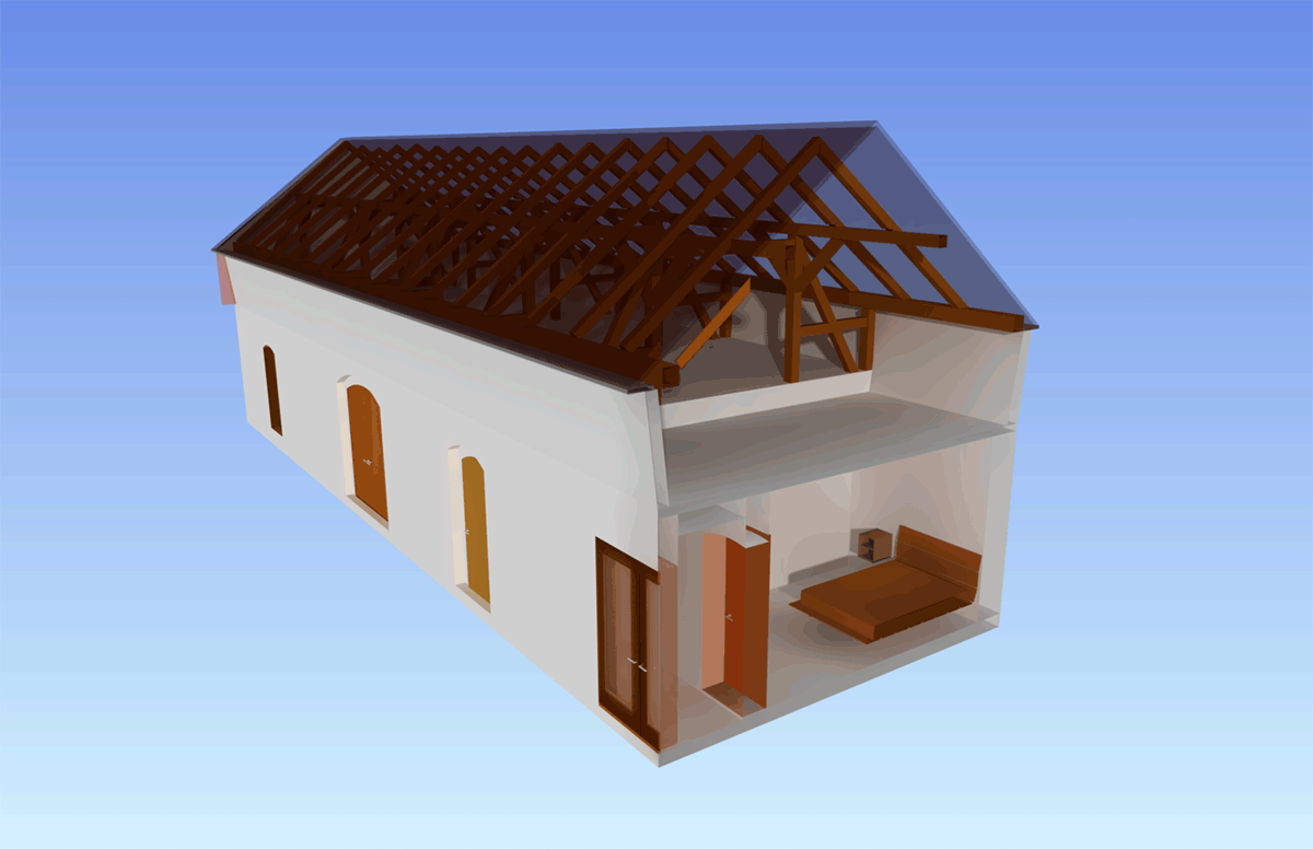 Dachstuhlsanierung einer alten Scheune 3