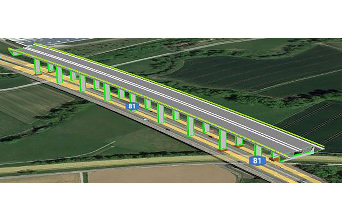 BIM im Bestand ‒ BAB81 ‒ Brettachtalbrücke und Brücke in Neuenstadt 2