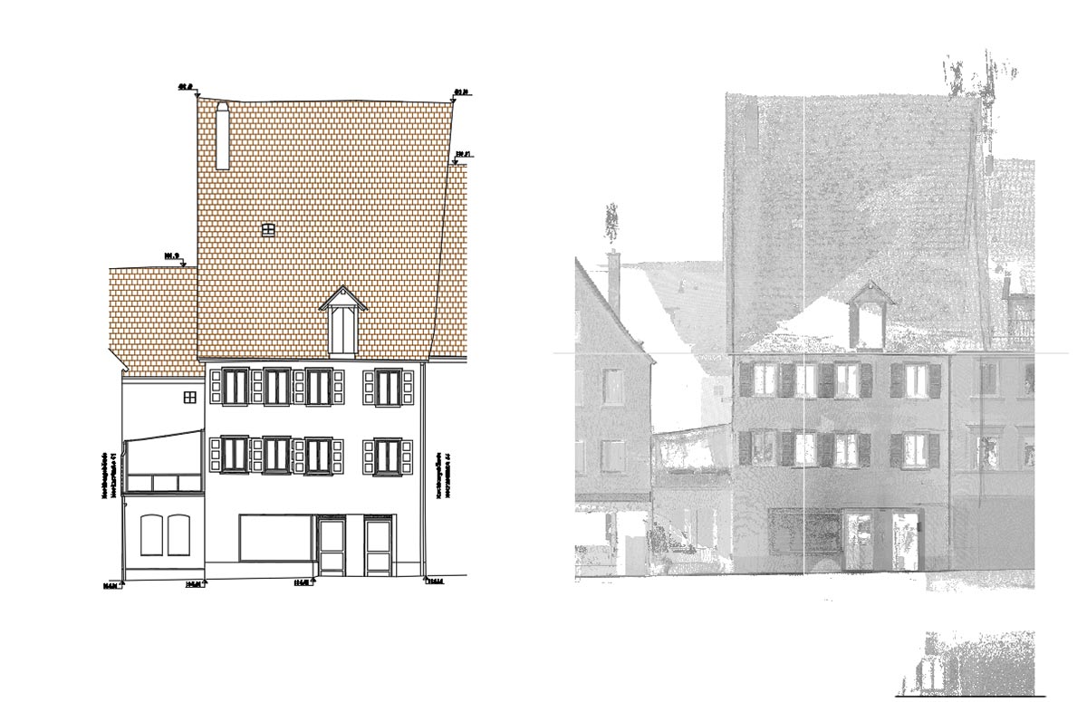 Bestandsmodellierung eines historischen Altstadtgebäudes 3