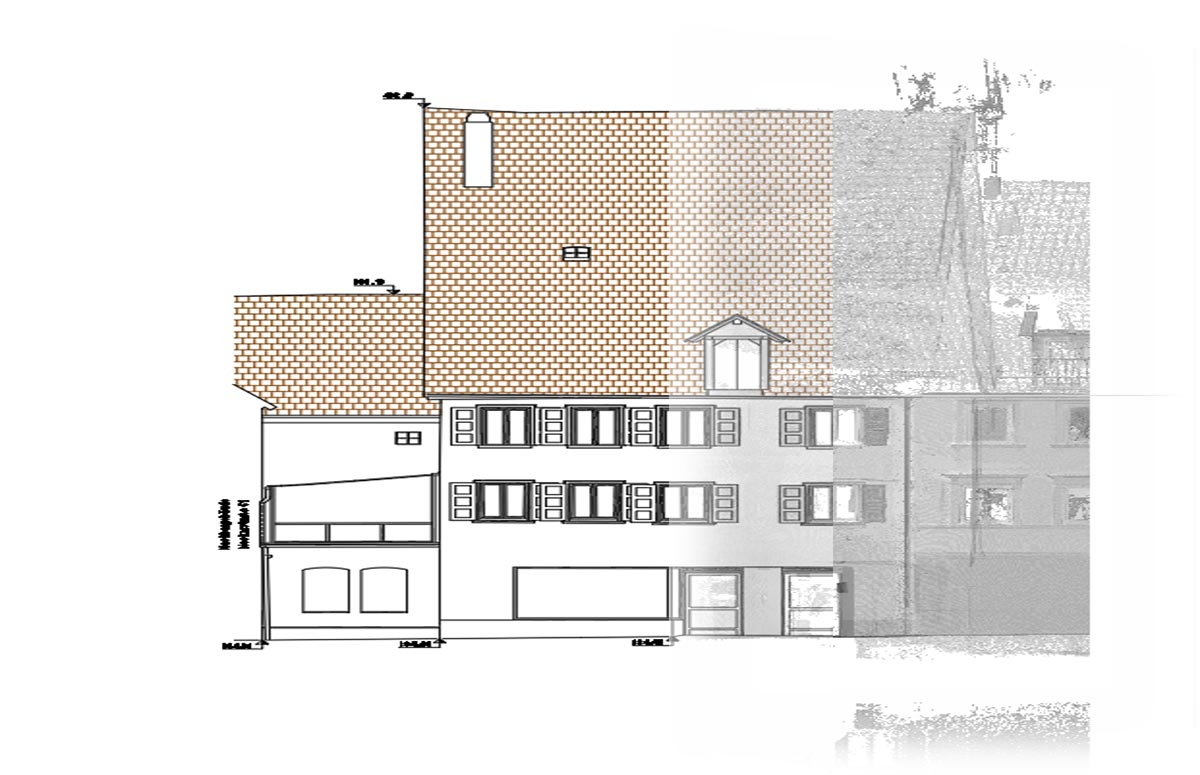 Bestandsmodellierung eines historischen Altstadtgebäudes 4