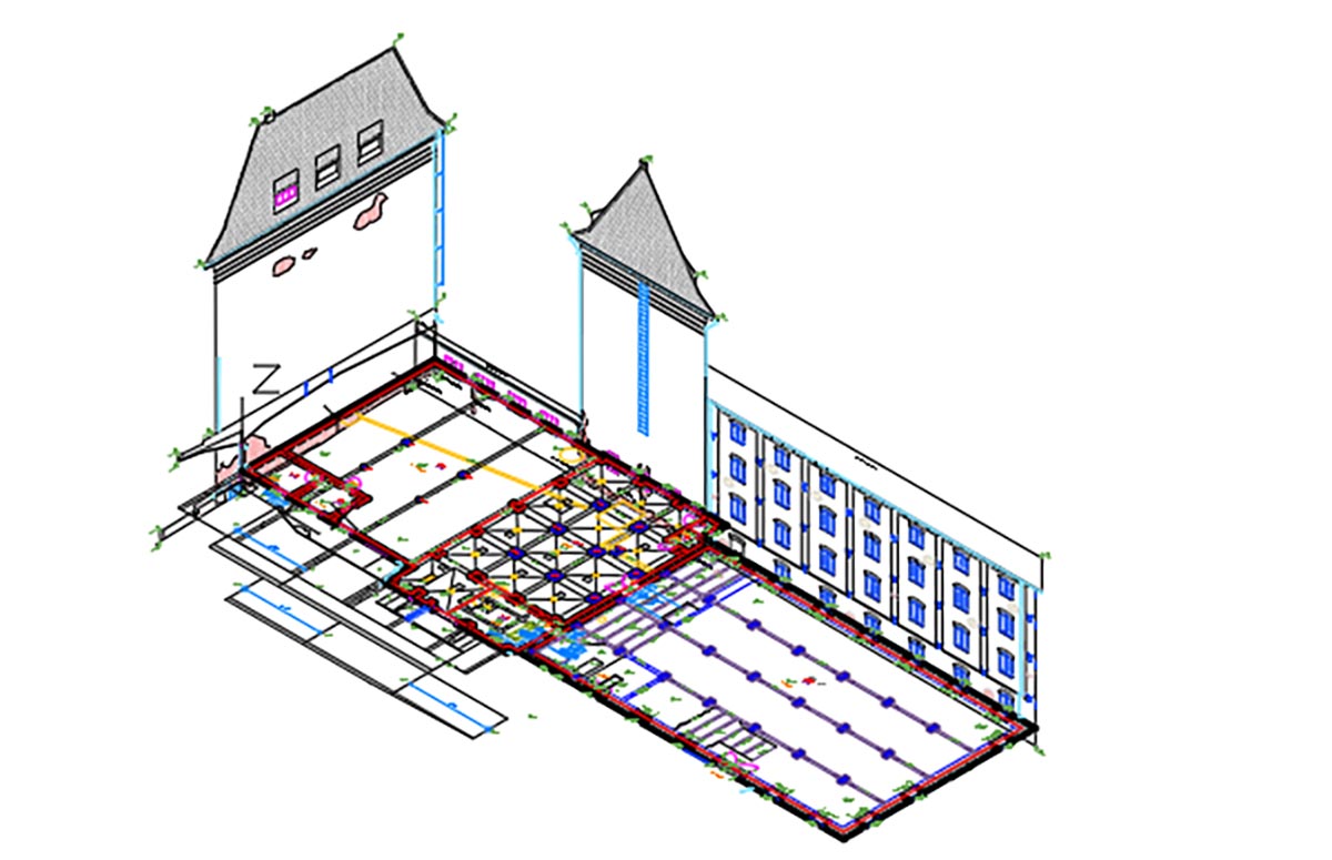 Bestandsmodellierung eines historischen Speichergebäudes 4