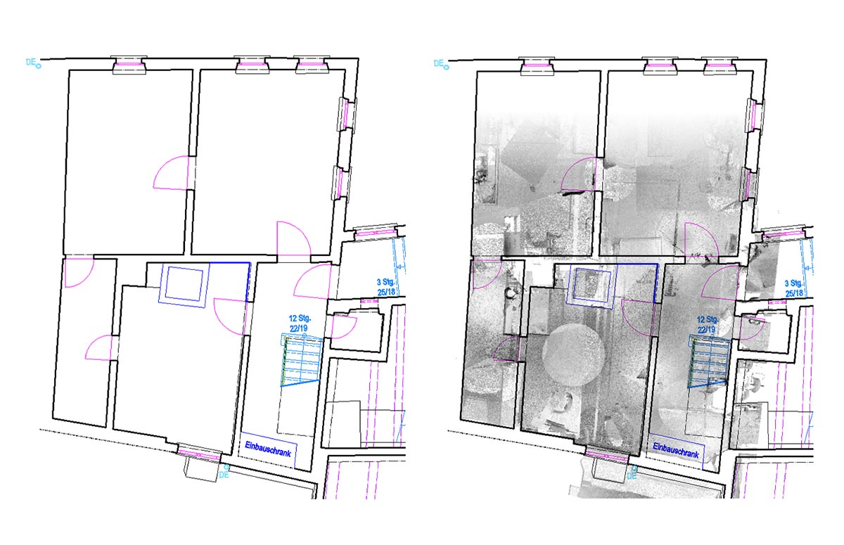 Bestandsmodellierung eines alten Wohnhauses mit Scheune Header 5